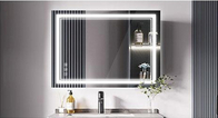 LED μπάνιο έξυπνο καθρέφτη φωτισμένο τετράγωνο inteligente ομιχλώδης καθρέφτης ντους