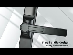 Στενή πλευρά σπασμένη γέφυρα έξυπνη κλειδαριά, υλικό κράματος ψευδαργύρου, παράθυρο οθόνης, σύντομο λαβή 3.0, η