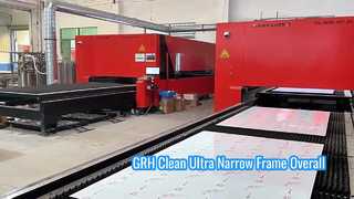 GRH Clean Ultra Narrow Frame Ολική ντουζιέρα σε σχήμα L Πλαϊνή κινούμενη πτυσσόμενη πόρτα Dry Wet Separa
