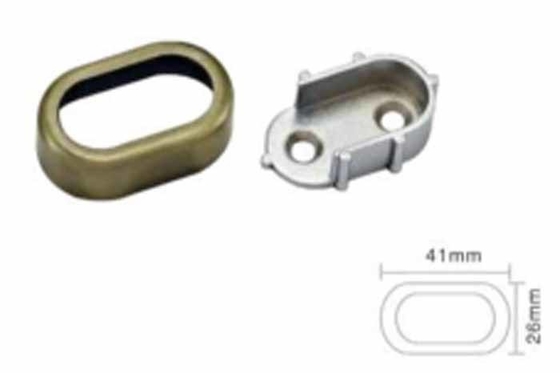 Wardrobe Removable Oval Tube Holder Support