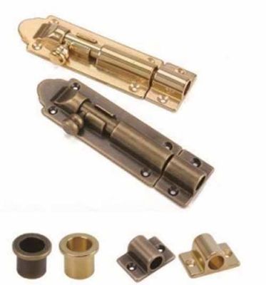 Adjustable Backset Antique Window Door Bolt And Household Brass Lock With 2 Keys