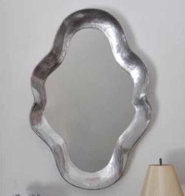 Modern Style Wooden Frame Full-length Mirror, Retro Wall Mirror, Suitable for Use As a Floor Mirror in Living Room and Bedroom