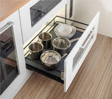 Το ανοξείδωτο βγάζει τα σύγχρονα εξαρτήματα ντεκόρ κουζινών καλαθιών συρταριών καλωδίων