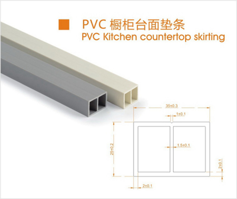 Το νεώτερο σύγχρονο Countertop κουζινών PVC να περιζώσει
