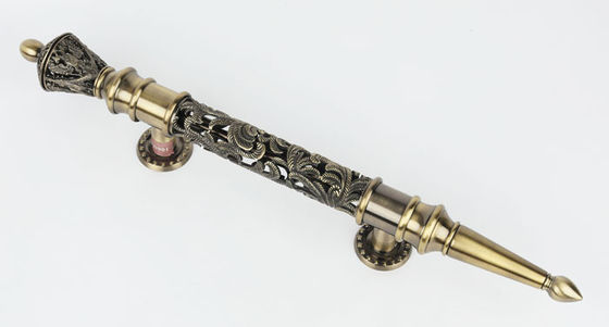 Κουζινών εκλεκτής ποιότητας πορτών υλικού τραβήγματος λαβών Floral δικτυωτό σχέδιο 24K ντουλαπιών τραβήγματος εξωτερικό