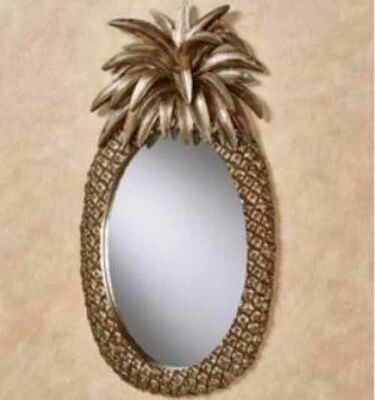 Προσαρμοσμένο διακοσμητικό καθρέφτη τοίχου PU Frame, στυλ Art Deco, ακανόνιστος γυάλινος καθρέφτης για διακόσμηση σαλονιού, υπνοδωματίου